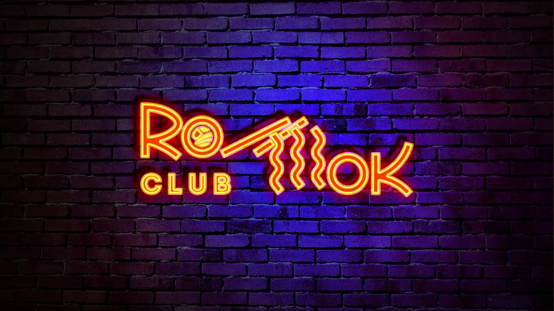 Разработка интерьерной вывески суши-бара «Roll Wok Club» в Дно